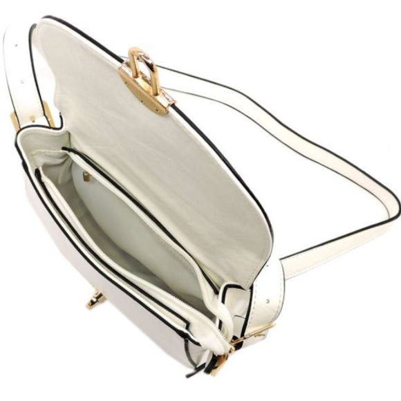 Floral Abstract Flap Shoulder Bag - Picture 5 of 6